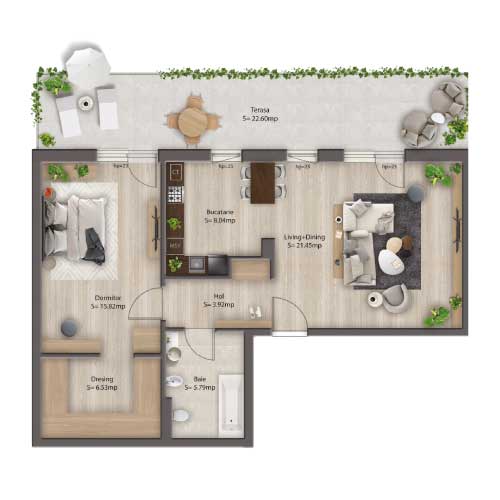Apartament 2C tip 5.3