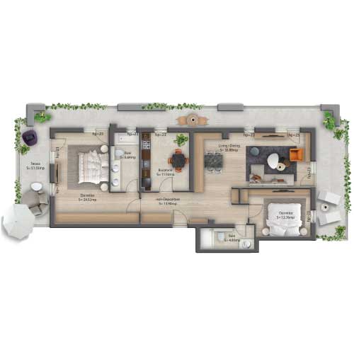 Apartament 3C tip 5.4