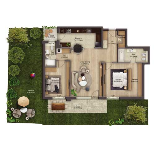 Apartament 3C tip P1
